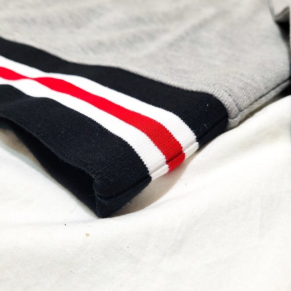 Polo Ralph Lauren RL Phys Ed Grey Sweatshirt Black Red Medium Crew sport bear 67 - Picture 4 of 8